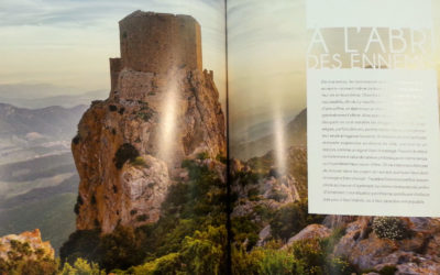 Double page dans le livre « Perché, la France d’en haut » aux éditions Belles Balades.