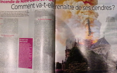 L’incendie de Notre Dame dans Télé Loisirs